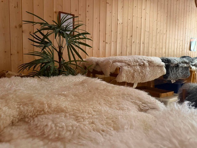Fårskinn, ull och hantverk från Vinnersjö Gård